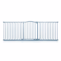 Safetots Curved Top Safety Gate - Matt Grey, 197cm - 206cm