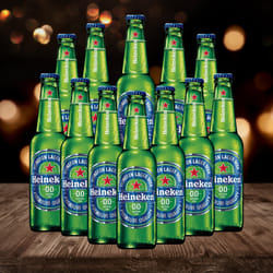 Heineken 0.0 Alcohol Free Beer 330ml Bottles - 0.0% ABV (12 Pack)