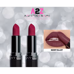 2x Avon True Perfectly Matte Lipstick - Berry Blast