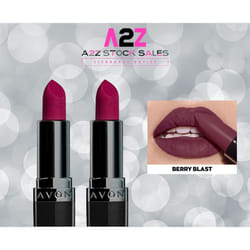 2x Avon True Perfectly Matte Lipstick - Berry Blast