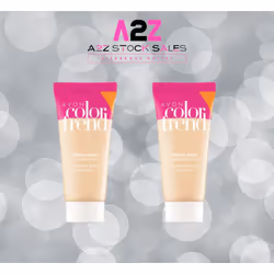 2x Avon Color Trend Fresh Face Liquid Foundation SPF 15 Natural