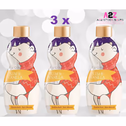 3x Avon Plum & Vanilla Bath & Body Wash 250ml