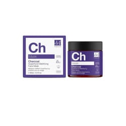 Dr Botanicals Face Mask Mattifying Charcoal CH 60ml Combination Oily Skin Superfood