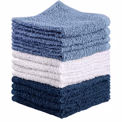 Towel and Linen Mart 100% Cotton - Wash Cloth Set - Flannel Face Cloths  Highly Absorbent and Soft Feel Fingertip Towels Pack ...