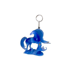 Nokk Blue Ice Elsa Horse Key Ring Keychain PVC Ornament Figure Charm 4
