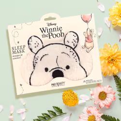 Winnie The Pooh Sleep Mask, Soft & Comfortable for a Good Night's Sleep, Cute Novelty Eye Shade, Sleep Soundly Like Pooh Bear, Adjustable, Kids &