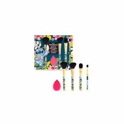 Disney Lilo & Stitch Cosmetic Brush Set Plus Blender Sponge, Beauty & Self-Care Gifts, Four Brushes For Versatile Use