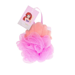 Disney Princess The Little Mermaid Ariel Body Puff Loofah Sponge | Novelty Beauty, Cosmetic, and Skincare Gifts for Women, Adults, and Kids