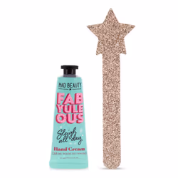MAD Beauty FabYuleOus Hand Care Set  Christmas Tree Hand Cream & Nail File  Berry Scented & Enriched with Shea Butter  Hydrating & Nourishing  Great S