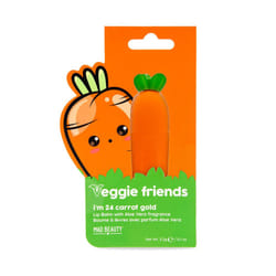 MAD Beauty Lip Balm Veggie Friends Carrot - Aloe Vera Scent  Cute Hydrating & Moisturizing Lip Care  Gift for Beauty Lovers and Veg | Lipstick for Wom