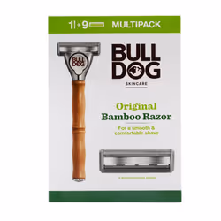 Skincare - Original Bamboo Razor Multipack, Smooth Glide Razor Handle Plus 9 Blade Refills for Men