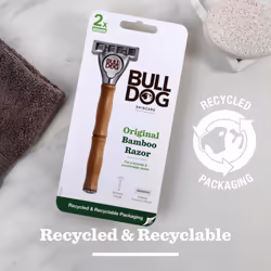 Skincare - Original Bamboo Razor Multipack, Smooth Glide Razor Handle Plus 9 Blade Refills for Men