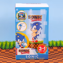 Fizz Creations Sonic Glass, Coaster & Keyring Set Transparent 1 pc(s)