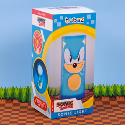 Sonic The Hedgehog Tubez Night Light with Twist Top Adjustable Brightness. USB or Battery Powered. Officially Licensed