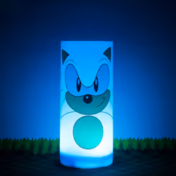 Sonic The Hedgehog Tubez Night Light with Twist Top Adjustable Brightness. USB or Battery Powered. Officially Licensed
