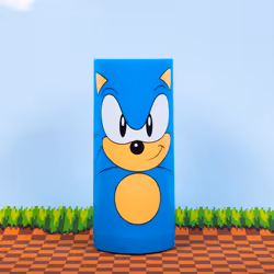 Sonic The Hedgehog Tubez Night Light with Twist Top Adjustable Brightness. USB or Battery Powered. Officially Licensed