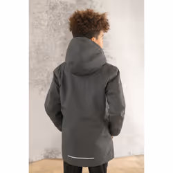 Isabella Kids School Waterproof Coat - 7-8 Yrs, Charcoal