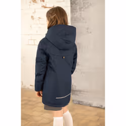 Isabella Kids School Waterproof Coat - 8-9 Yrs, Navy