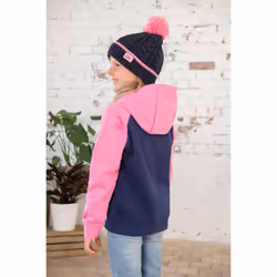 Jill Kids Hoodie - 5-6 Yrs, Pink Tractor AppliquÃ©