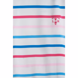 Penelope Kids Playsuit - 3-4 Yrs, Teal Pink Stripe