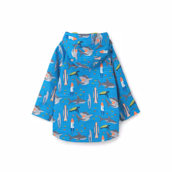 Ethan Kids Waterproof Jacket - 6-7 Yrs, Shark Surf Print