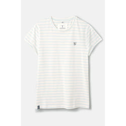 Seashore Womens T-Shirt - UK 14, Cloud Pale Blue Stripe