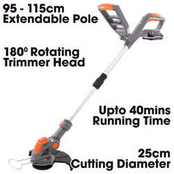 Terratek 20V Electric Cordless Strimmer Grass Trimmer Lightweight 110 x Blades