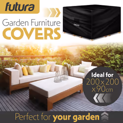 Weatherproof Sqaure Garden Furniture Covers - 200 x 200 x 90cm