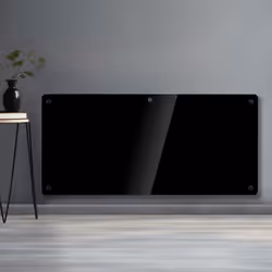 Panel Heater Glass 2000W Black Futura