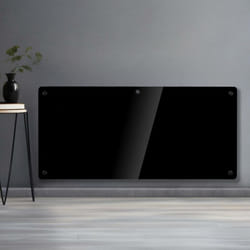 Panel Heater Glass 2000W Black Futura