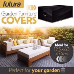 Weatherproof Rectangular Garden Furniture Covers - 125 x 63 x 74cm