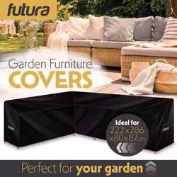Weatherproof Round Garden Furniture Covers - 222 x 286 x 87 x 80cm