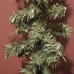 3 Pack: 2.7m (9ft) x 20cm Canadian Pine Christmas Garland Plain Green