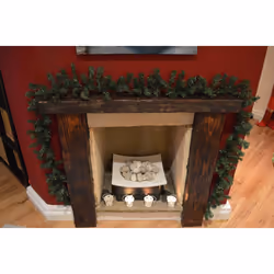 3 Pack: 2.7m (9ft) x 20cm Canadian Pine Christmas Garland Plain Green