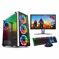 FCS Fast Gaming Intel Quad Core i5 16GB RAM 1TB HDD PC Bundle 22" Monitor