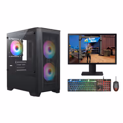 FCS Fast Gaming Intel Core i3-4th Gen 8GB RAM 1TB HDD PC Bundle