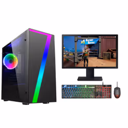 FCS Fast Gaming Intel Quad Core i3 8GB RAM 1TB HDD PC Bundle