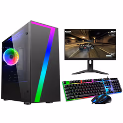 FCS Fast Gaming Intel Quad Core i5 8GB RAM 1TB HDD PC Bundle & Monitor