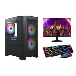 FCS Gaming PC Bundle Intel Core i7-4770 16GB 1TB RTX 3050 Windows 11 Wi-Fi Warranty