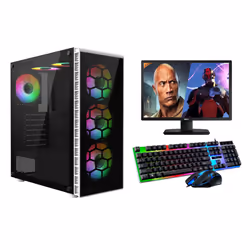 FCS Gaming PC Bundle Intel Core i7-4770 16GB 1TB RTX 3050 Windows 11 Wi-Fi Warranty