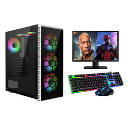 FCS Gaming PC Bundle Intel Core i7-4770 16GB 1TB RTX 3050 Windows 11 Wi-Fi Warranty