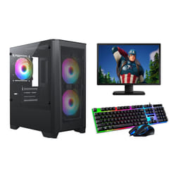 FCS Gaming PC Bundle Intel Core i7-4770 16GB 1TB 4GB RTX 3050 Windows 11 Wi-Fi Warranty