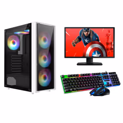 FCS Gaming PC Bundle Intel Core i7-4770 16GB 1TB RTX 3050 Windows 11 Wi-Fi Warranty
