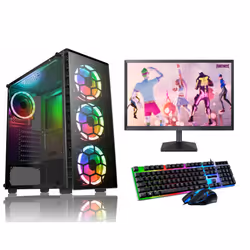 FCS Gaming PC Computer Bundle Intel Quad Core i5 16GB 1TB Win 10 2GB GT730