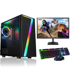 FCS Gaming PC Computer Bundle Intel Quad Core i5 16GB 1TB Win 10 2GB GT730