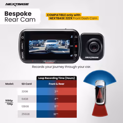Nextbase 256GB U3 Micro SD Memory Card - with Adapter - Compatible with Nextbase in-Car Dash Cams Series 1 and 2