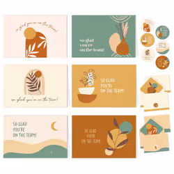 Decorably 24 Employee Appreciation Cards with Envelopes - 6 Designs Staff Appreciation Cards for Coworkers, Encouragement Car ...