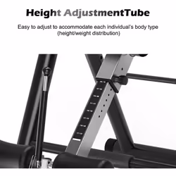 YOLEO Heavy Duty Inversion Table Adjustable Height - Black