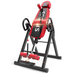 YOLEO Heavy Duty Inversion Table Adjustable Height - Red