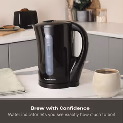 Hamilton Beach Essential 1.7L Plastic Kettle Black - Additional view 6